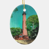 Currituck Beach Lighthouse Oval Ornament (Achterkant)