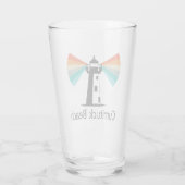 Currituck Beach Lighthouse Regenboog Glas (Achterkant)