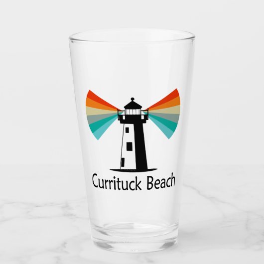 Currituck Beach Lighthouse Regenboog Glas (Voorkant)