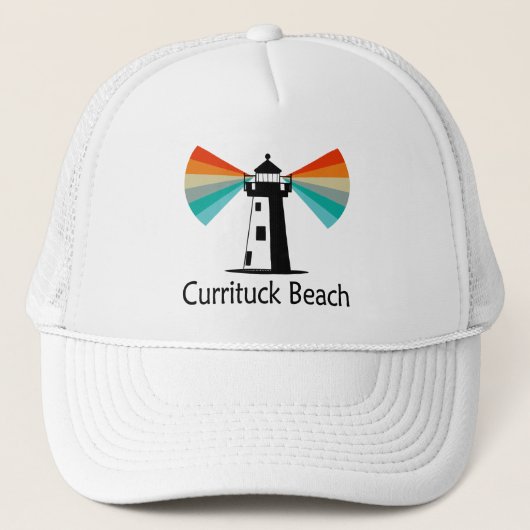 Currituck Beach Lighthouse Regenboog Trucker Pet (Voorkant)