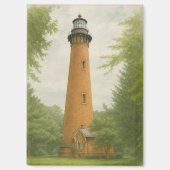 Currituck Beach Lighthouse Watercolor Magneet (Voorkant)