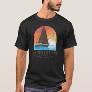 Currituck Beach, NC Vacationing Sailboating Sunris T-shirt