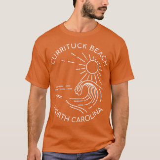 Currituck Beach North olina Zonnezand en Surf T-shirt