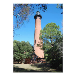 Currituck Beach vuurtoren Foto Afdruk