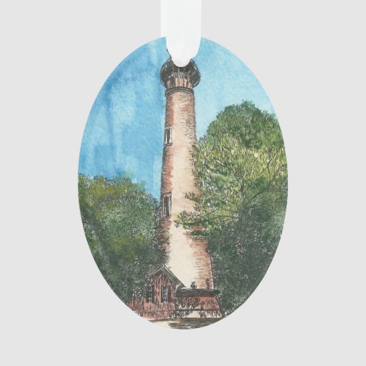Currituck Island Lighthouse Holiday Ornament (voorkant)