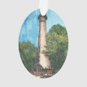 Currituck Island Lighthouse Holiday Ornament (achterkant)