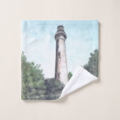 Currituck Island Lighthouse Mixed Media Bad Handdoek (Wasdoekje)
