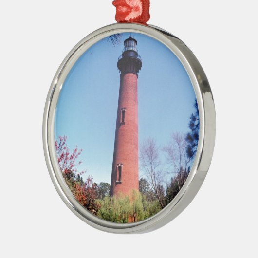 Currituck Lighthouse Metalen Ornament (Links)