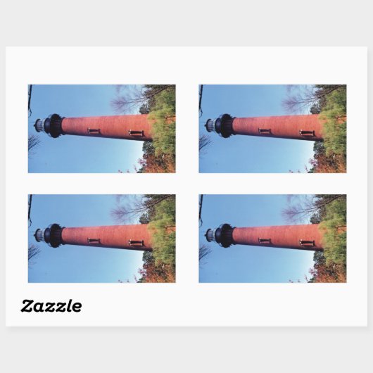 Currituck Lighthouse Rechthoekige Sticker (Vel)