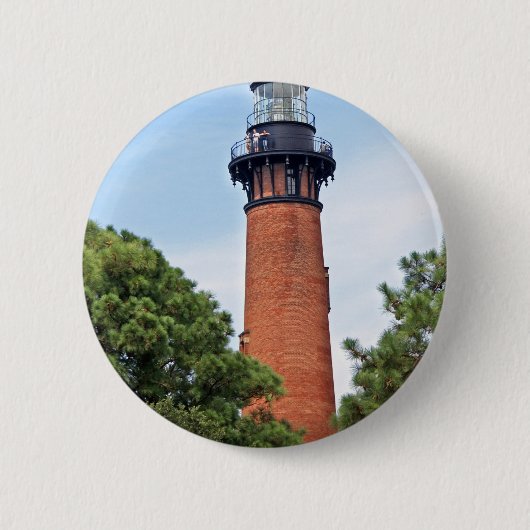 Currituck Lighthouse Ronde Button 5,7 Cm (Voorkant)