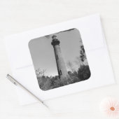 Currituck Lighthouse Vierkante Sticker (Envelop)
