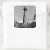 Currituck Lighthouse Vierkante Sticker (Tas)