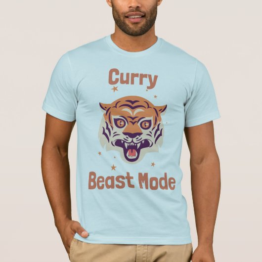 Curry Beest Modus Curry Liefhebber T-shirt (Voorkant)