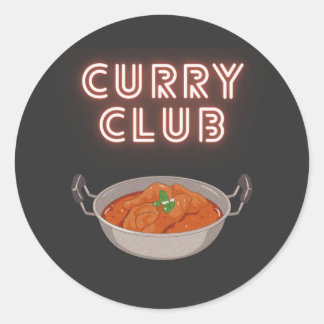 Curry Club Ronde Sticker