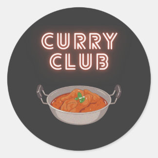Curry Club Ronde Sticker