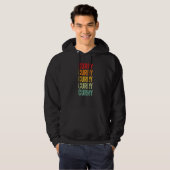 Curry County Oregon Regenboogtekst Hoodie (Voorkant volledig)