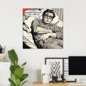 Curry Eating 1950's Comic Poster (Thuiskantoor)