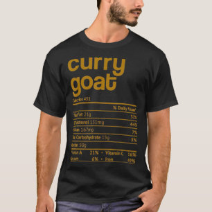 Curry Goat Nutrition Feit Funny Thanksgiving Chris T-shirt