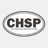 Curry Hammock State Park Ovale Sticker (Voorkant)