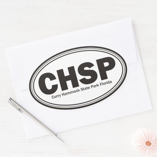 Curry Hammock State Park Ovale Sticker (Envelop)