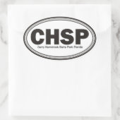 Curry Hammock State Park Ovale Sticker (Tas)