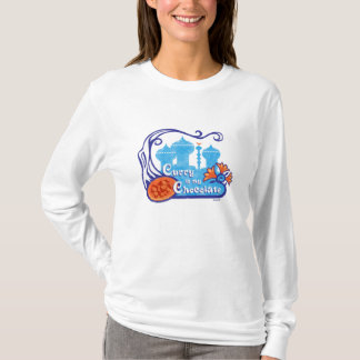 'Curry is mijn chocolade' T-Shirt in Aqua