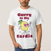 Curry Is My Cardio Curry Liefhebber T-shirt (Voorkant)