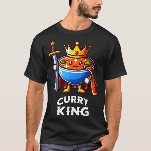 Curry King Funny Quote Curry Indian Food Lover  T-shirt (Voorkant)
