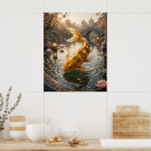 Curry Koi Paleis Vijver Poster (Keuken)