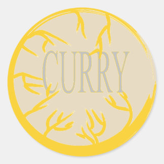 CURRY 'KRUIDENPOT' CIRCLE STICKER