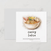 Curry Laksa Maleisië Briefkaart (Voorkant / Achterkant)