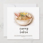 Curry Laksa Maleisië Briefkaart (Voorkant)