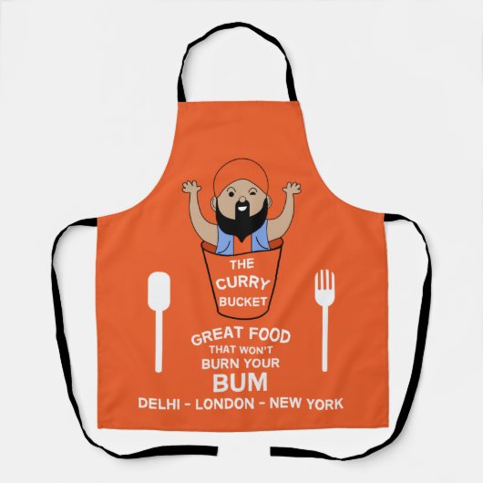 Curry Lover | Indische neef | Corry Cook | Foodies Schort (Voorkant)