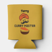 Curry Master Grappige Indiase kookkok Blikjeskoeler (Achterkant)
