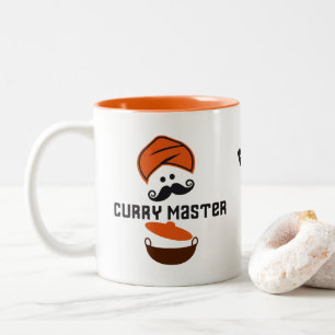 Curry Master King van de Keuken Koken Tweekleurige Koffiemok