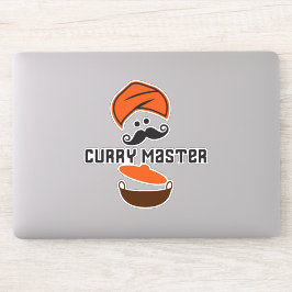 Curry Master, Liefde Koken, Spicy Hot Food Sticker
