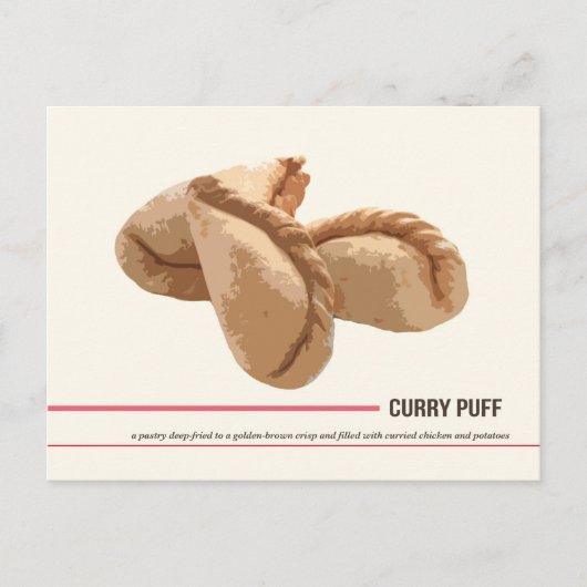 Curry Puff Briefkaart (Voorkant)