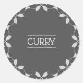Curry Spice Jar Labels (Voorkant)