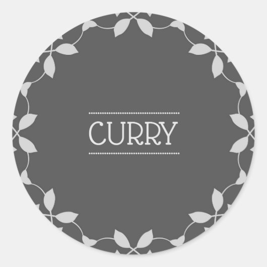 Curry Spice Jar Labels (Voorkant)