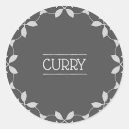 Curry Spice Jar Labels