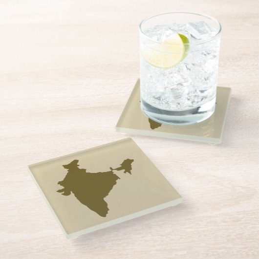 Curry Spice Moods India Glazen Onderzetter (Schuin)