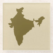 Curry Spice Moods India Glazen Onderzetter (Voorkant)