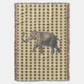 Curry Spice Moods Stippen met olifant Deken (Voorkant Verticaal)