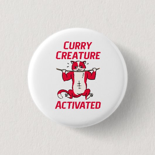 Curry Wezen Geactiveerd Curry Liefhebber Ronde Button 3,2 Cm (Voorkant)