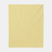 Curry Yellow Fleece Deken (Voorkant)