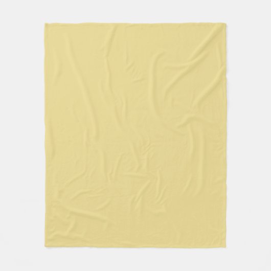Curry Yellow Fleece Deken (Voorkant)