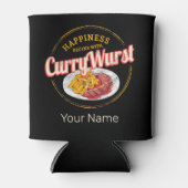 Currywurst Retro worst  frietjes Blikjeskoeler (Voorkant)