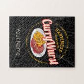 Currywurst Retro worst frietjes Legpuzzel (Horizontaal)