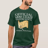 Curse van Oak Island Watcher Gift Armstoel Hunter T-shirt (Voorkant)
