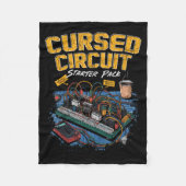 Cursed Circuit Starter Pack Funny Electronics Hall Fleece Deken (Voorkant)